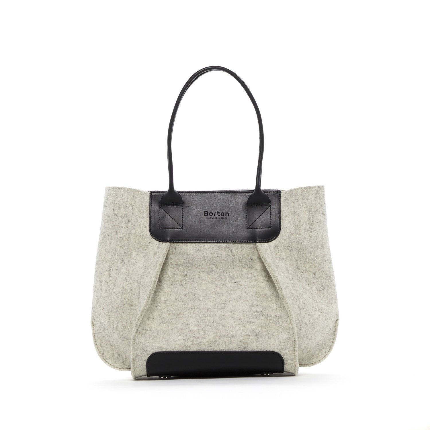 Bolso Belis Mini Blanco y piel Negra