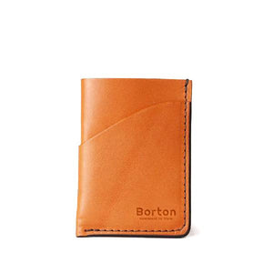 Minimal Card Wallet Tan Leather