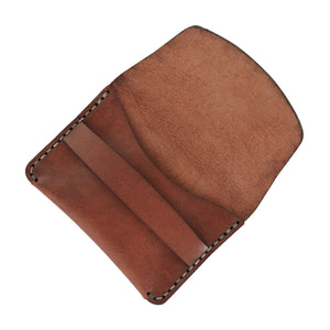 Flap Slim Wallet Cognac  Leather